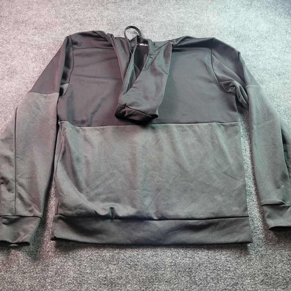 Adidas Men's Black Hoodie Athletic Performance Logo Size L